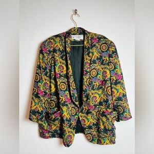 Vintage colorful  Evan piccone colorful blazer 18